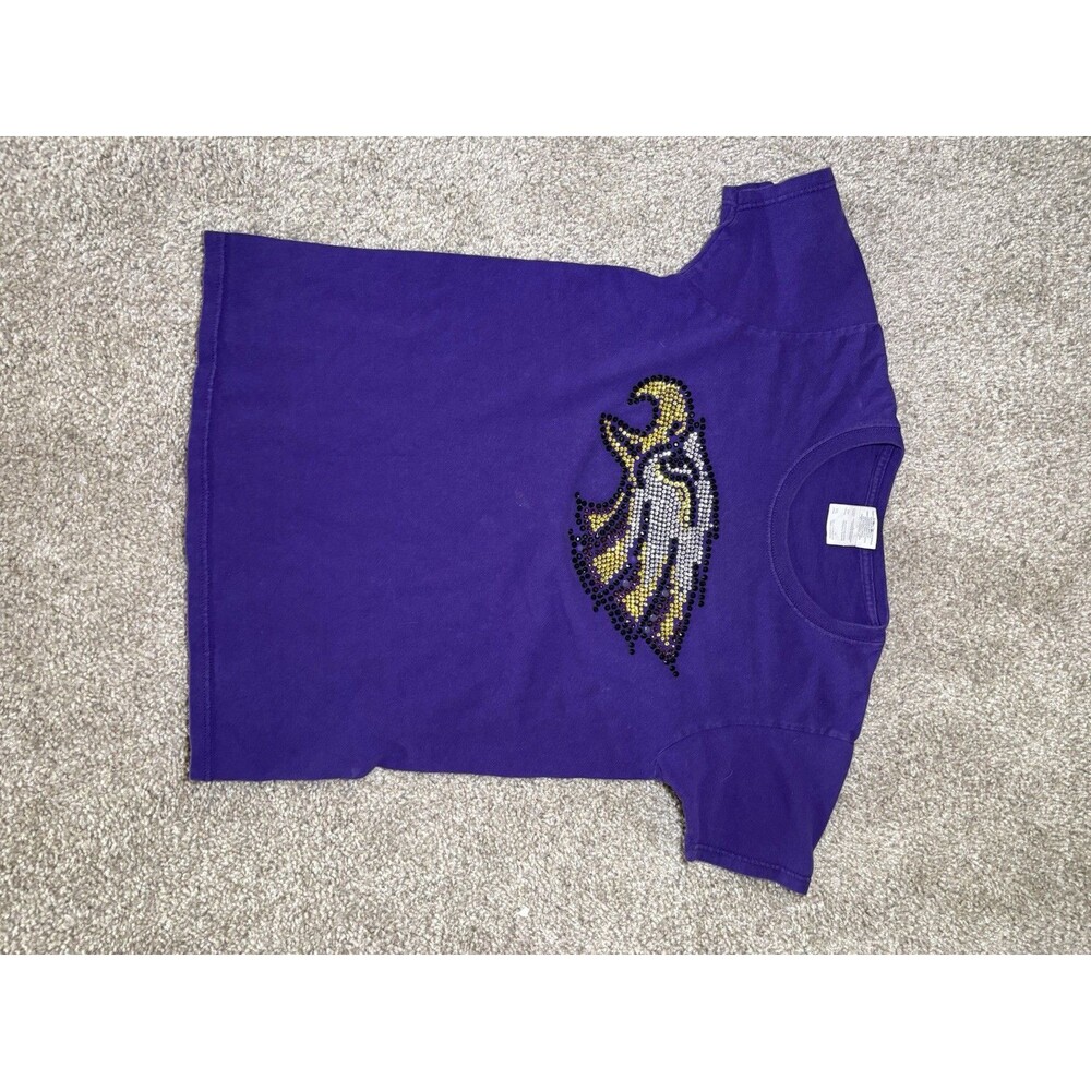 Baltimore Ravens Rhinestone Women’s T Shirt Size XS